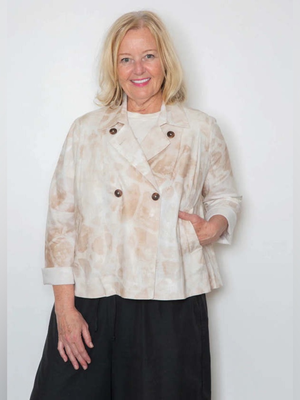 SBJ Austin Gabby Jacket in Sandstone, Size 1/2 (Fits US 2-6)